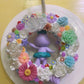 Whipped Cream Clay Wreath